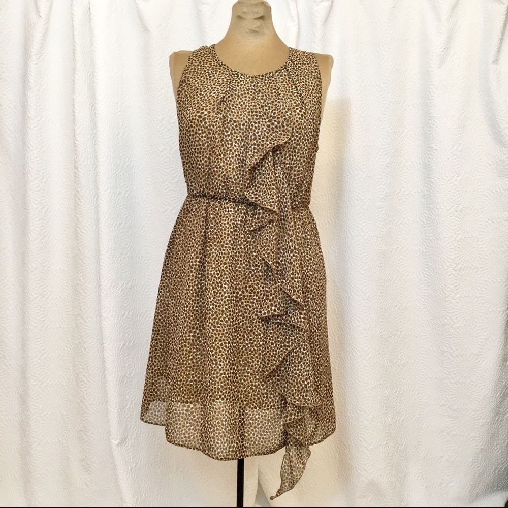 H and M animal print dress